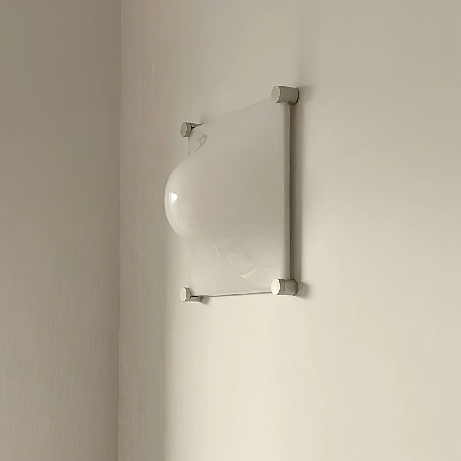 Modern Luminous Bubble Flush Mount Ceiling Light Chrome Stainless Steel LED Fixture
