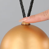 Modern Rechargeable LED Sphere Table Lamp with Portable Leather Cord Handle