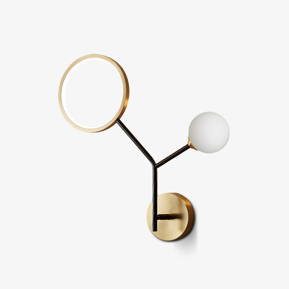 artistic-brass-branch-glass-wall-lamp-with-opal-globes-in-gold-and-black-finish