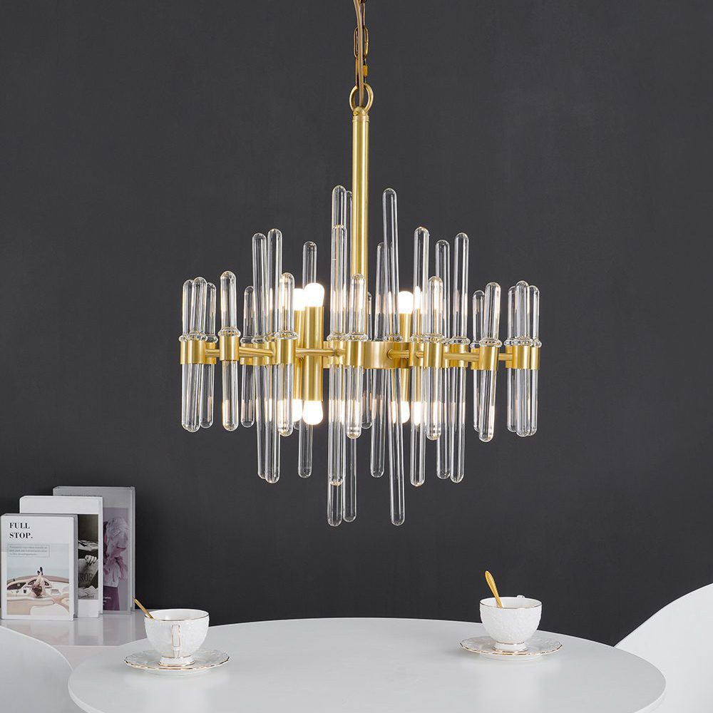modern-antique-brass-starburst-chandelier-with-clear-crystal-glass-rods
