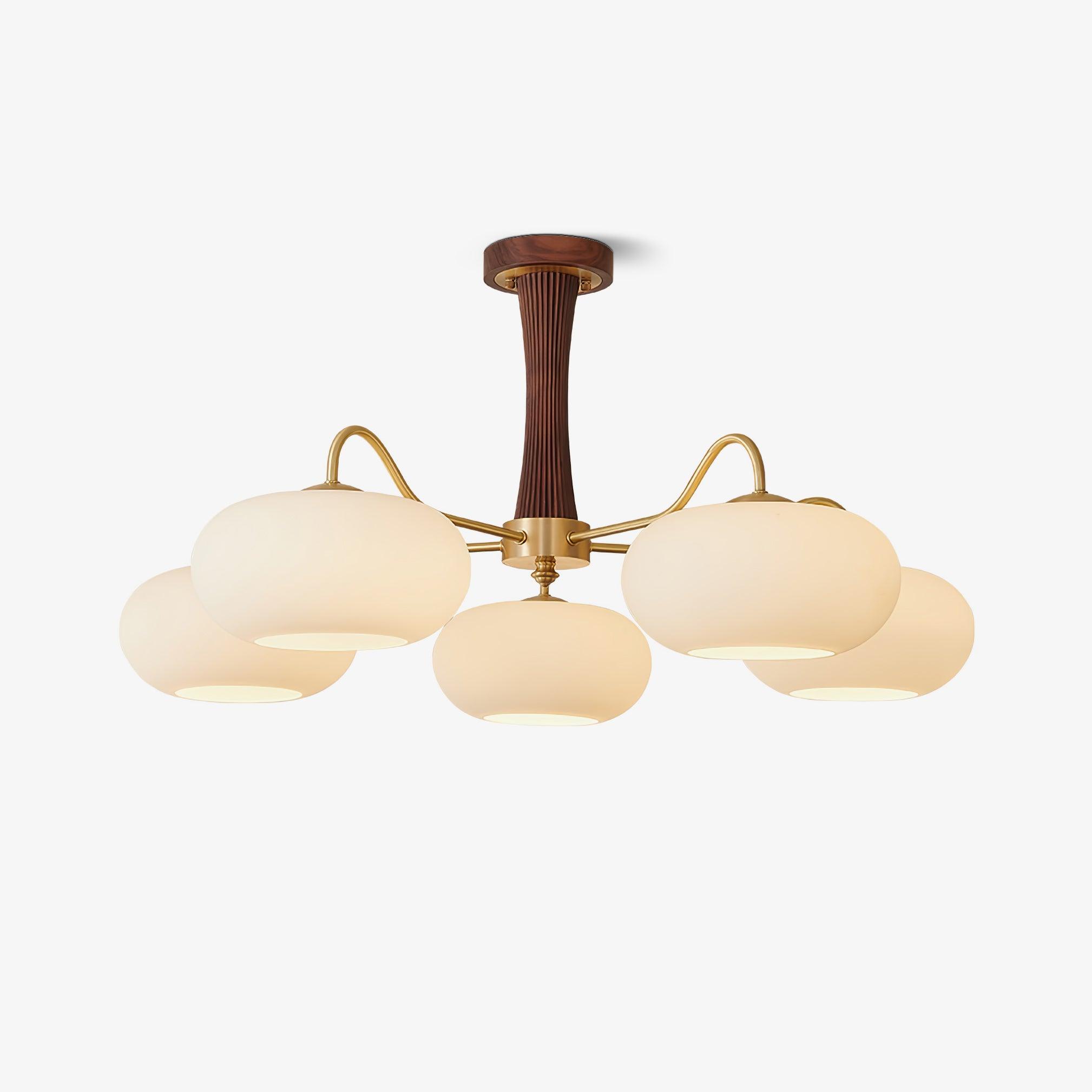 mid-century-modern-brass-and-wooden-persimmon-chandelier-glass-pendant-light