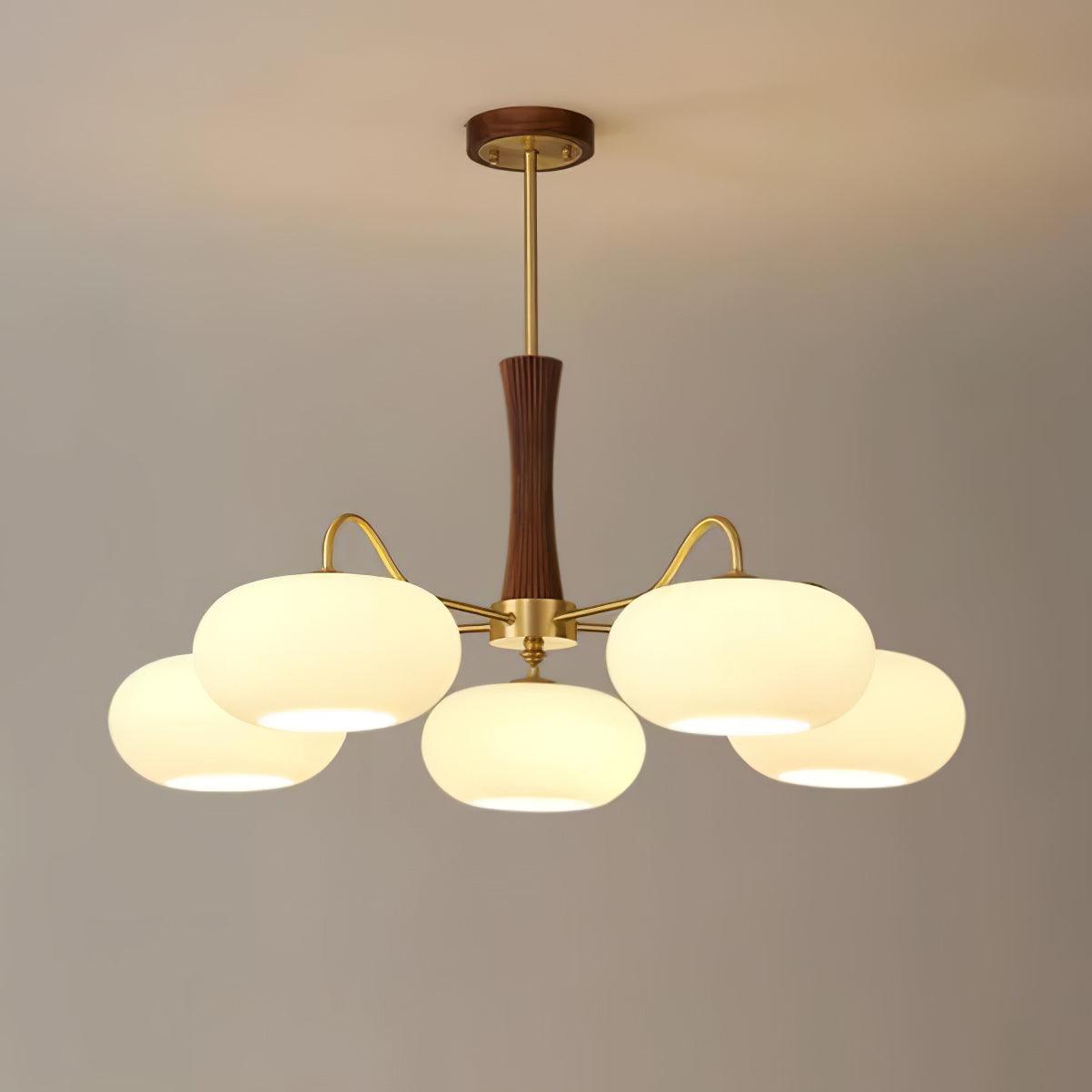 mid-century-modern-brass-and-wooden-persimmon-chandelier-glass-pendant-light