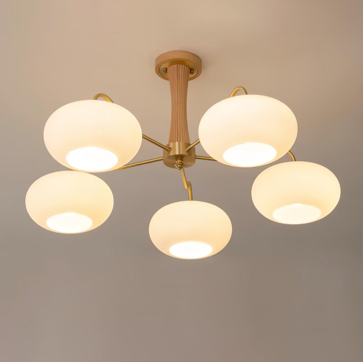 mid-century-modern-brass-and-wooden-persimmon-chandelier-glass-pendant-light