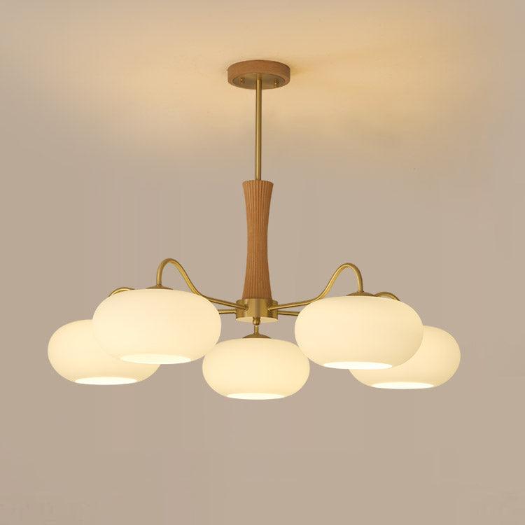 mid-century-modern-brass-and-wooden-persimmon-chandelier-glass-pendant-light