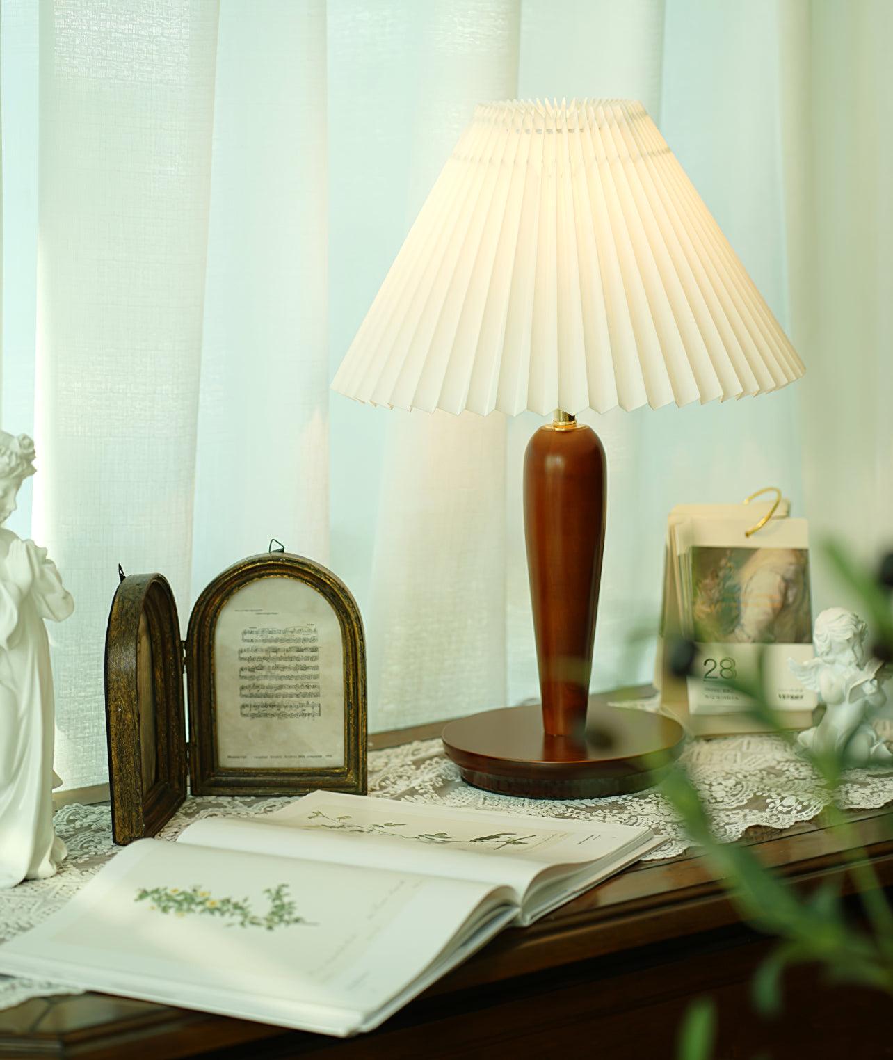 mid-century-tall-wood-table-lamp-with-white-fabric-shade-for-living-room