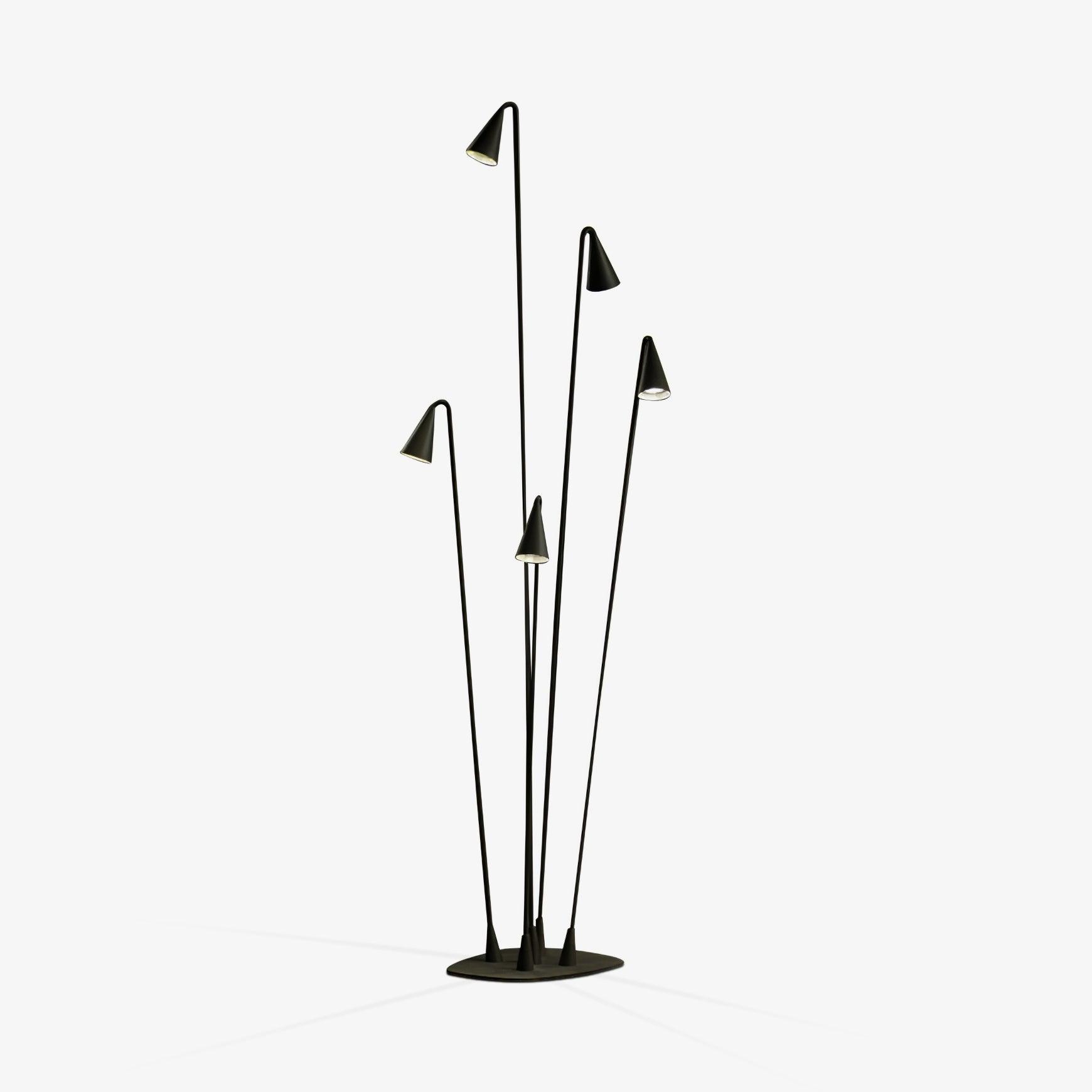 Bellflower Aluminum Outdoor Floor Lamp Waterproof LED Pathway Pedestal Light