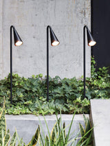 Bellflower Aluminum Outdoor Floor Lamp Waterproof LED Pathway Pedestal Light