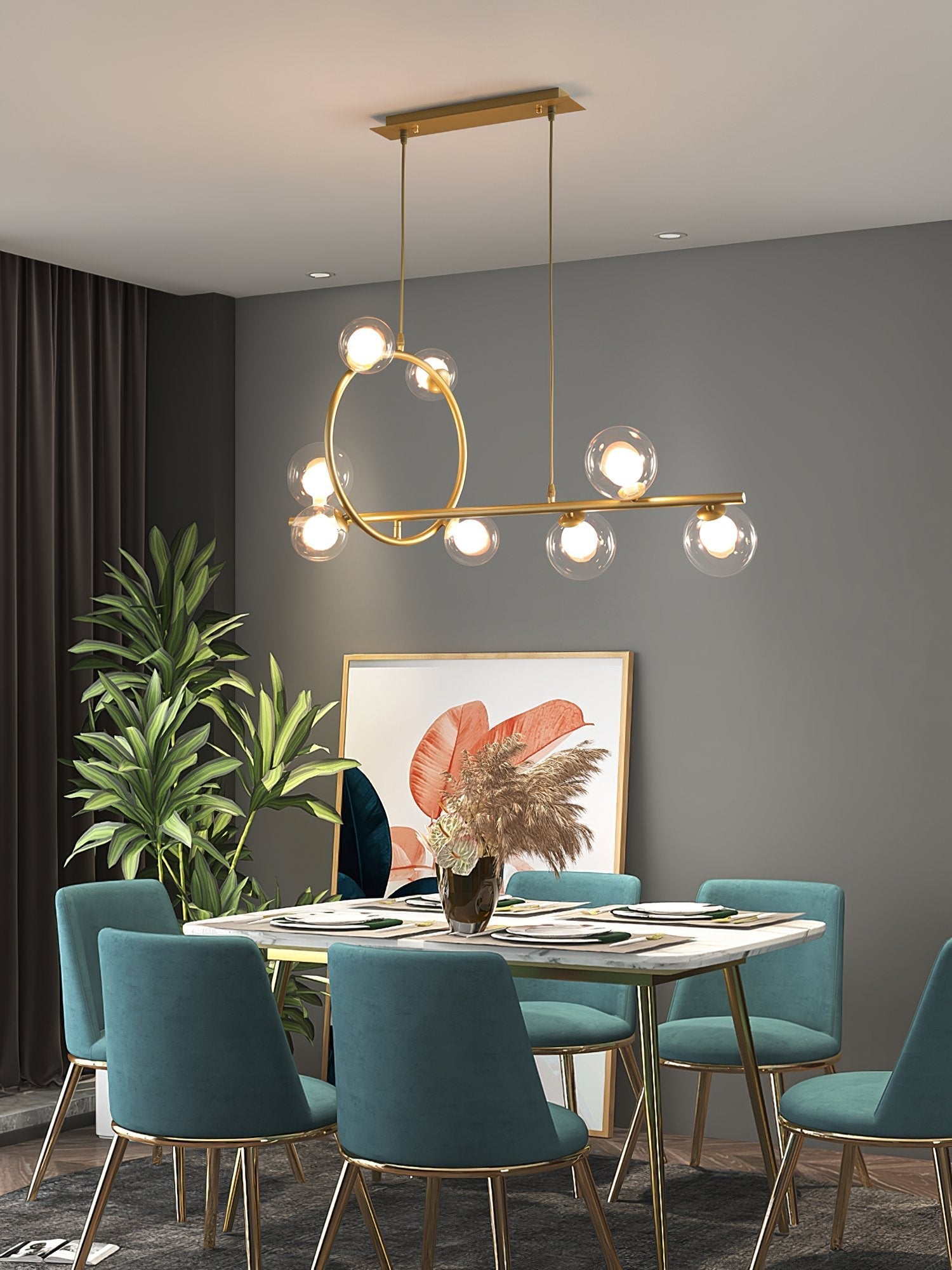 modern-brass-ring-chandelier-with-white-glass-shades-contemporary-hanging-light