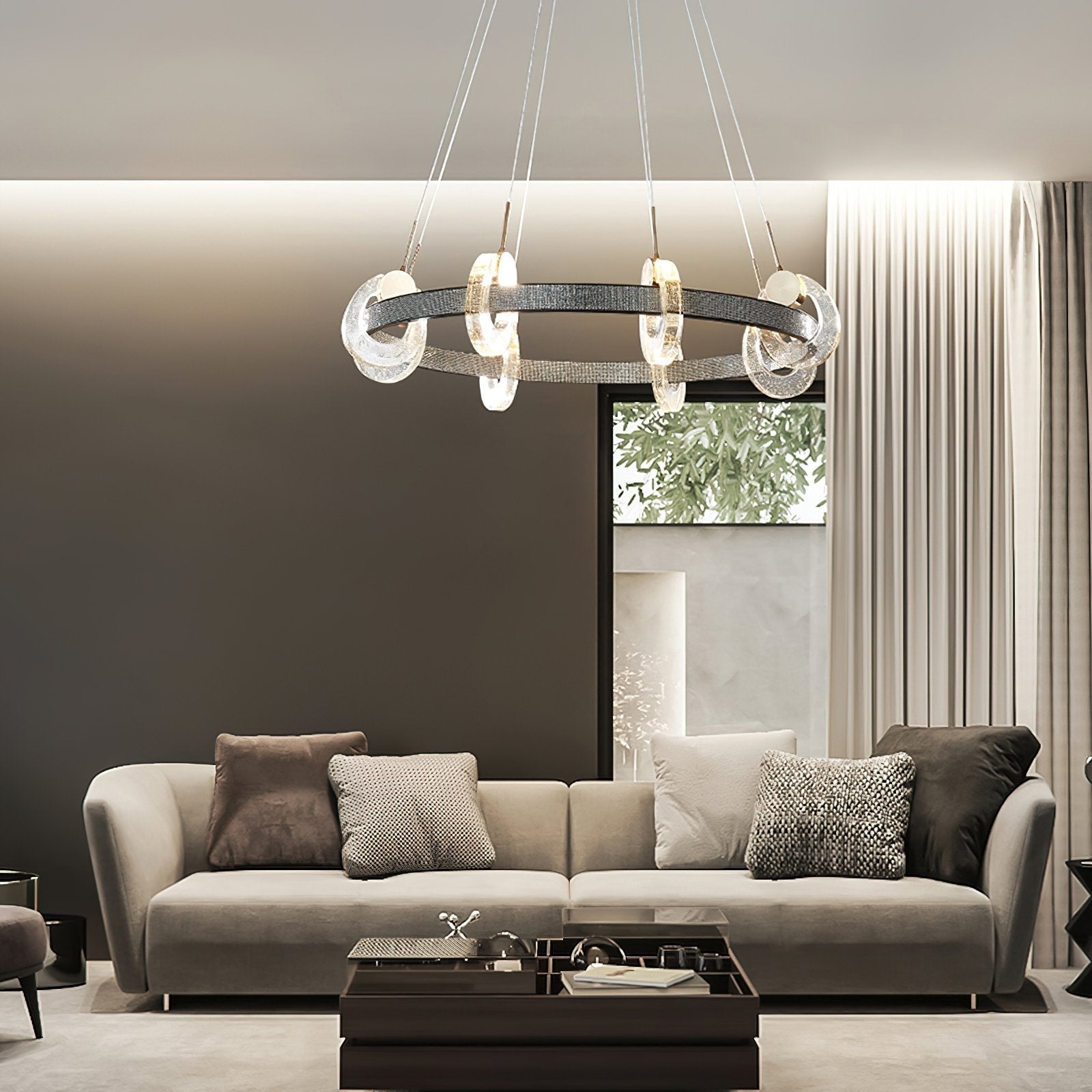modern-integrated-led-bubble-crystal-ceiling-chandelier-flush-mount-light-with-three-color-modes