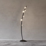 Modern Bubbles Glass LED Floor Lamp with Iridescent Spheres and Vertical Standing Design