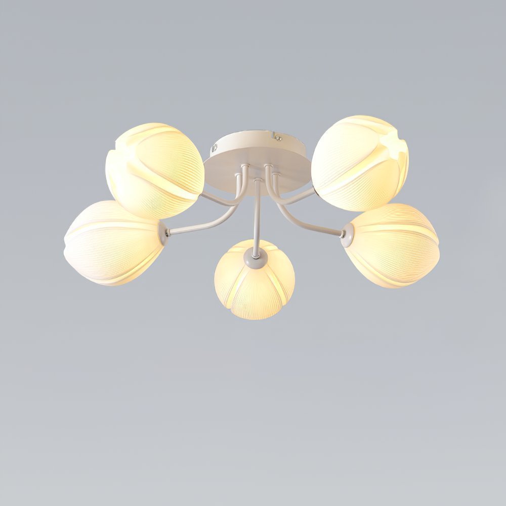 modern-white-bud-inspired-multi-head-led-ceiling-light-fixture-for-living-room