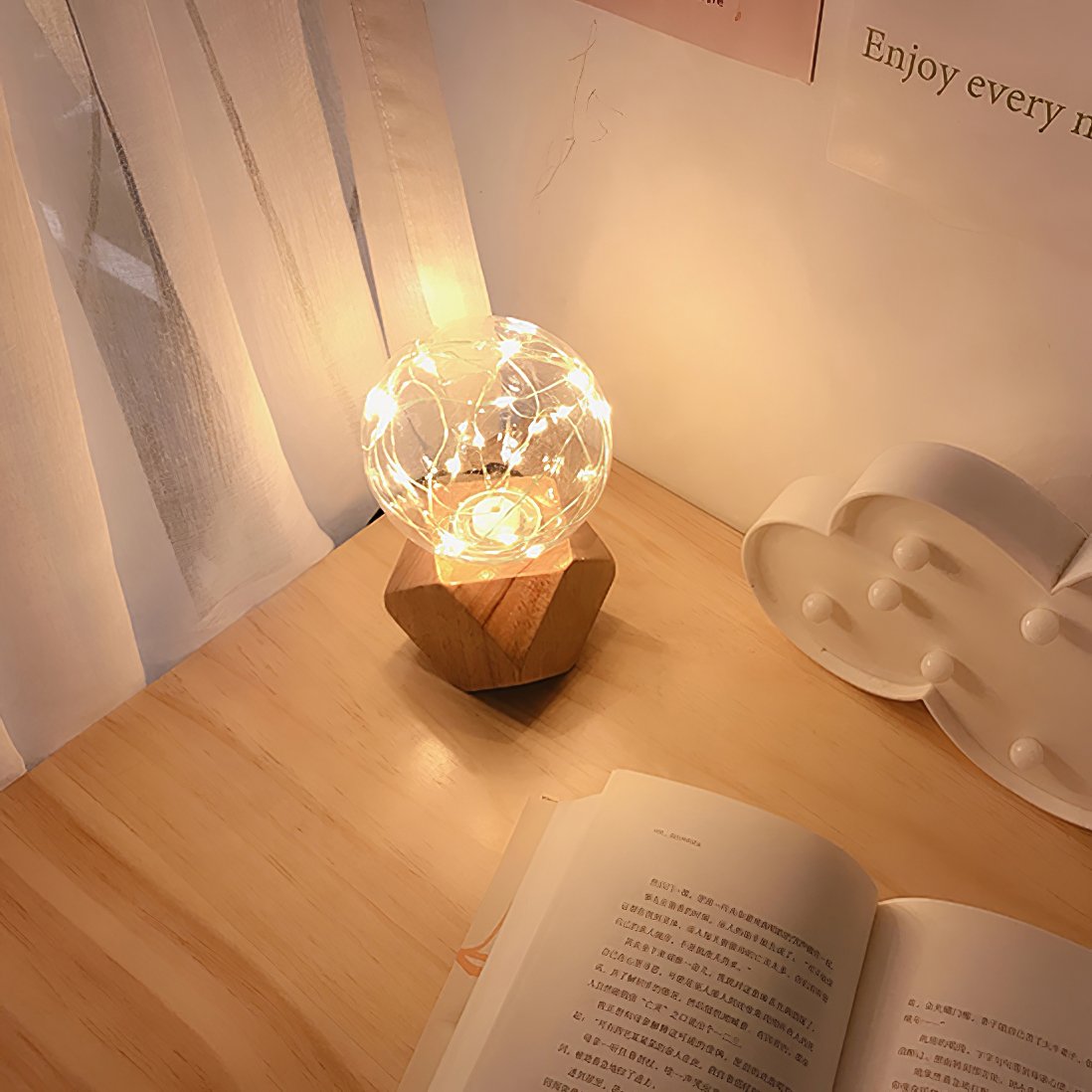 handcrafted-ash-wood-table-lamp-with-white-glass-globe-for-modern-bedside-lighting