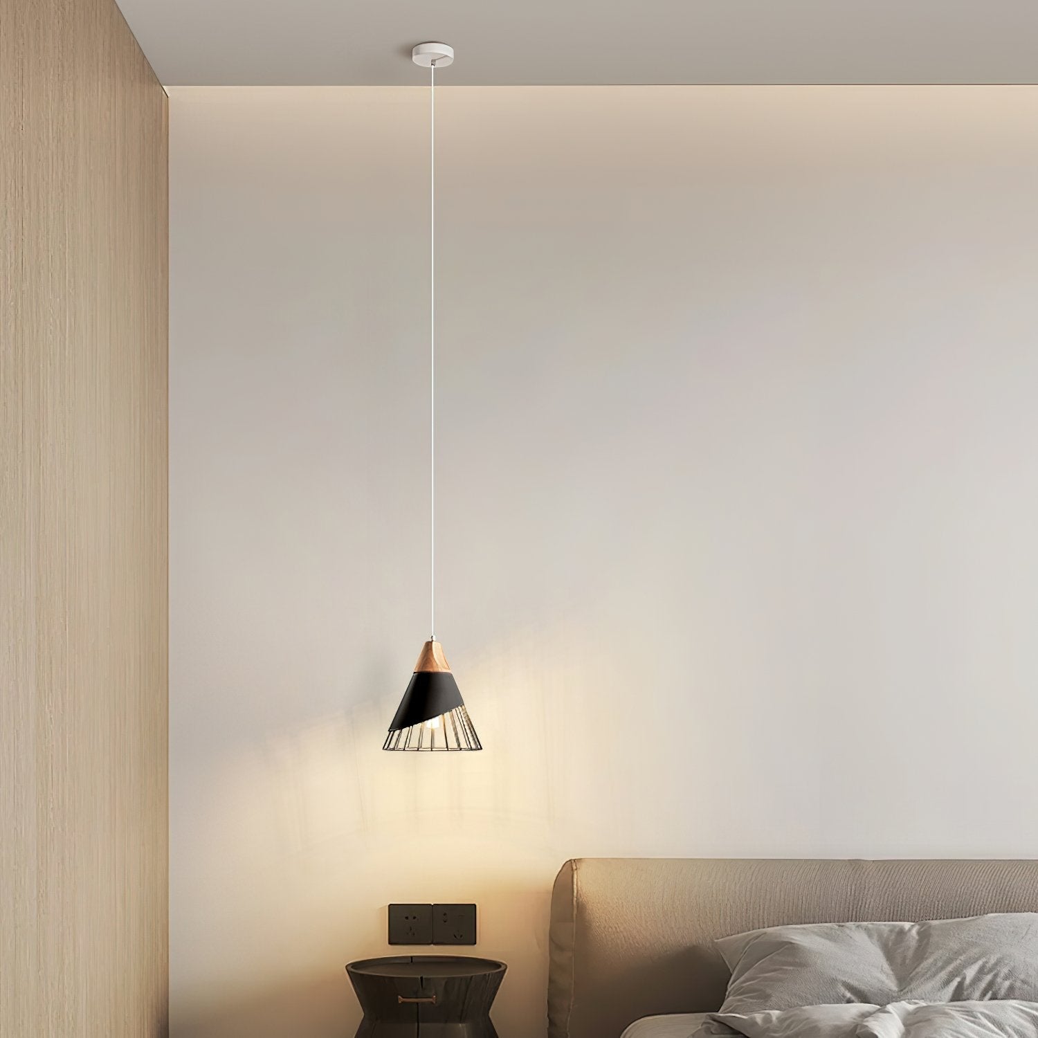 modern-tapered-led-pendant-light-with-wood-grain-finish-for-kitchen-and-dining-room
