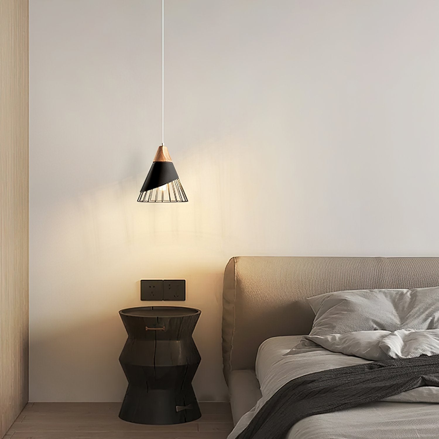 modern-tapered-led-pendant-light-with-wood-grain-finish-for-kitchen-and-dining-room