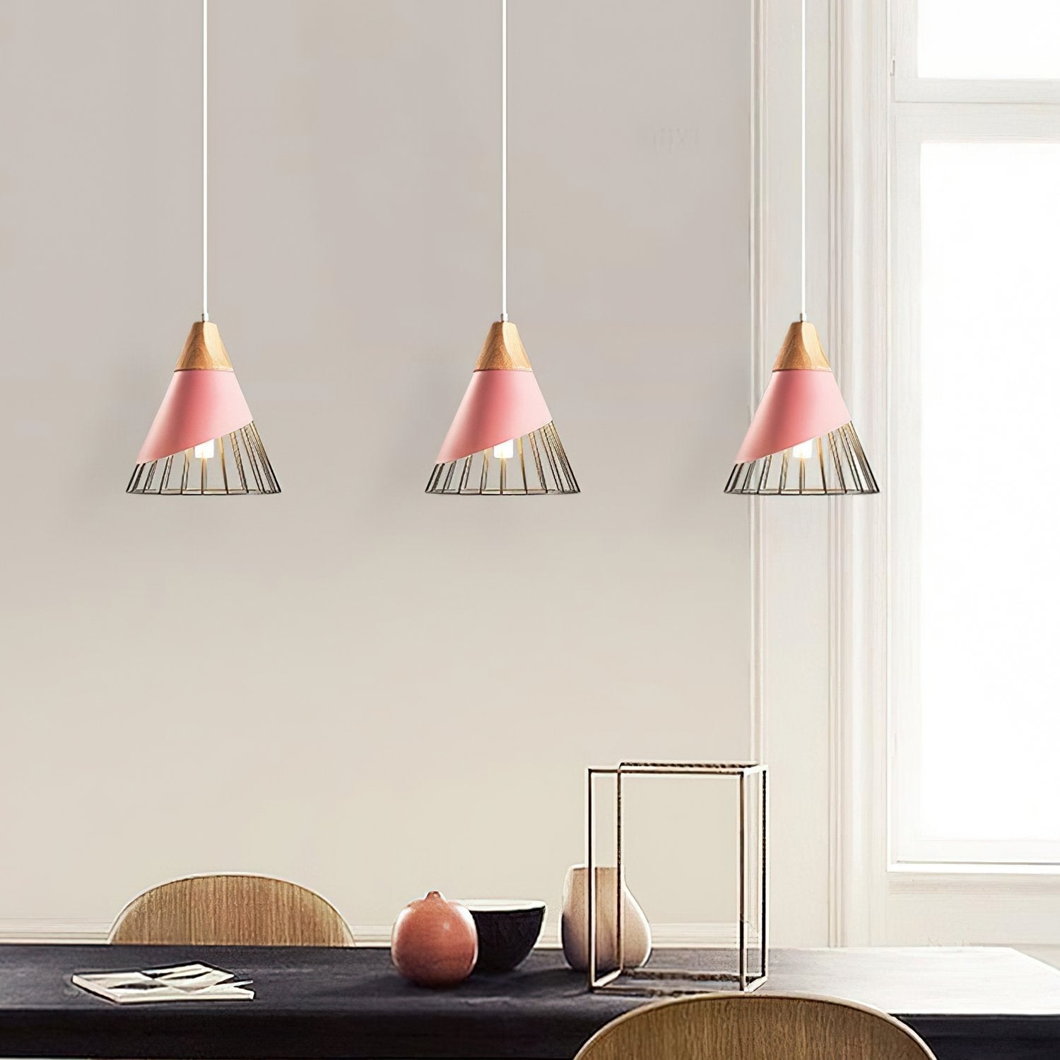 modern-tapered-led-pendant-light-with-wood-grain-finish-for-kitchen-and-dining-room