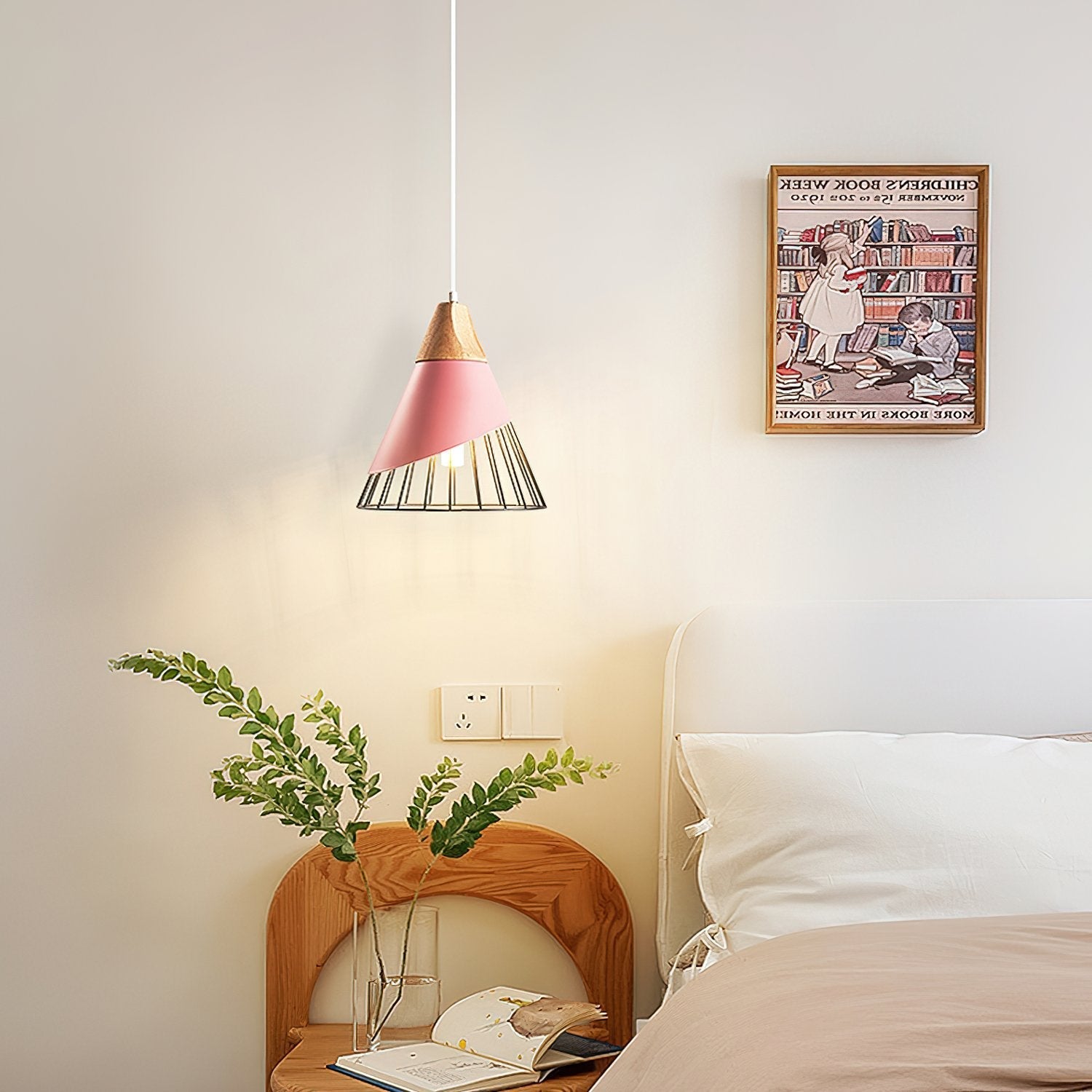 modern-tapered-led-pendant-light-with-wood-grain-finish-for-kitchen-and-dining-room