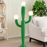 modern-green-cactus-sculptural-floor-lamp-with-frosted-glass-globe-shade