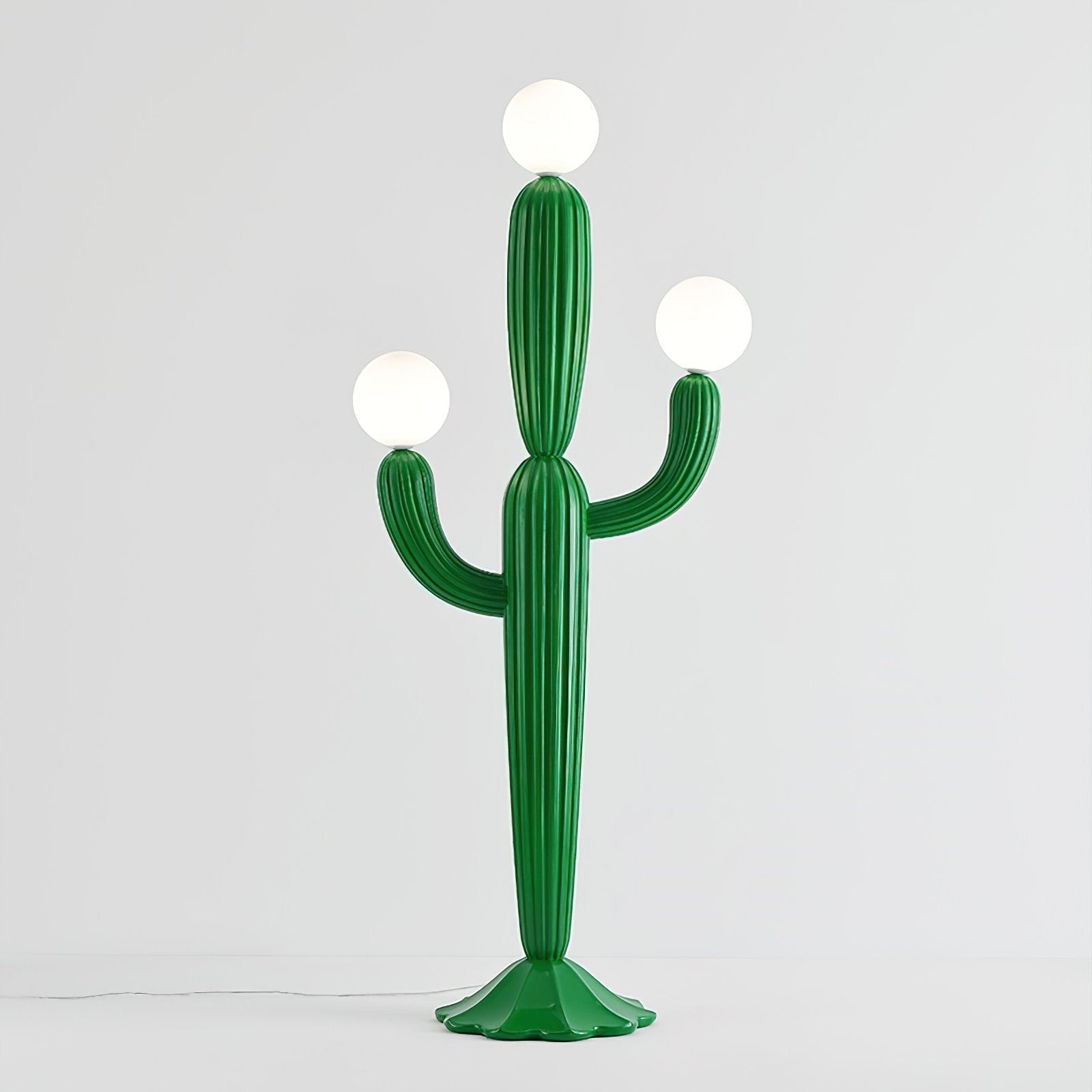 modern-green-cactus-sculptural-floor-lamp-with-frosted-glass-globe-shade