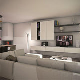 Modern Sculptural Aluminum Torchiere Floor Lamp for Indirect Lighting