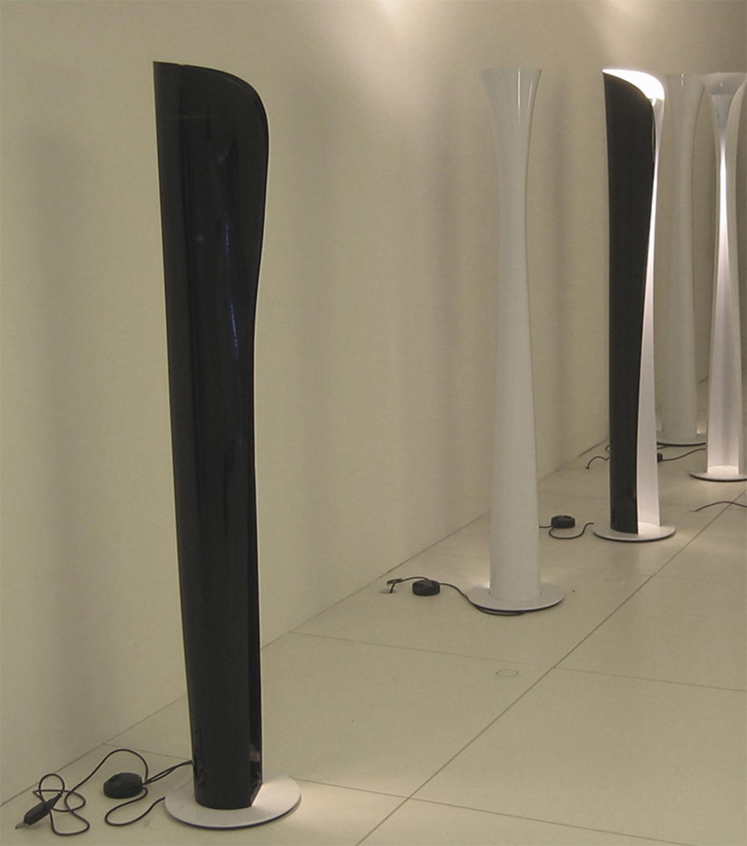 Modern Sculptural Aluminum Torchiere Floor Lamp for Indirect Lighting