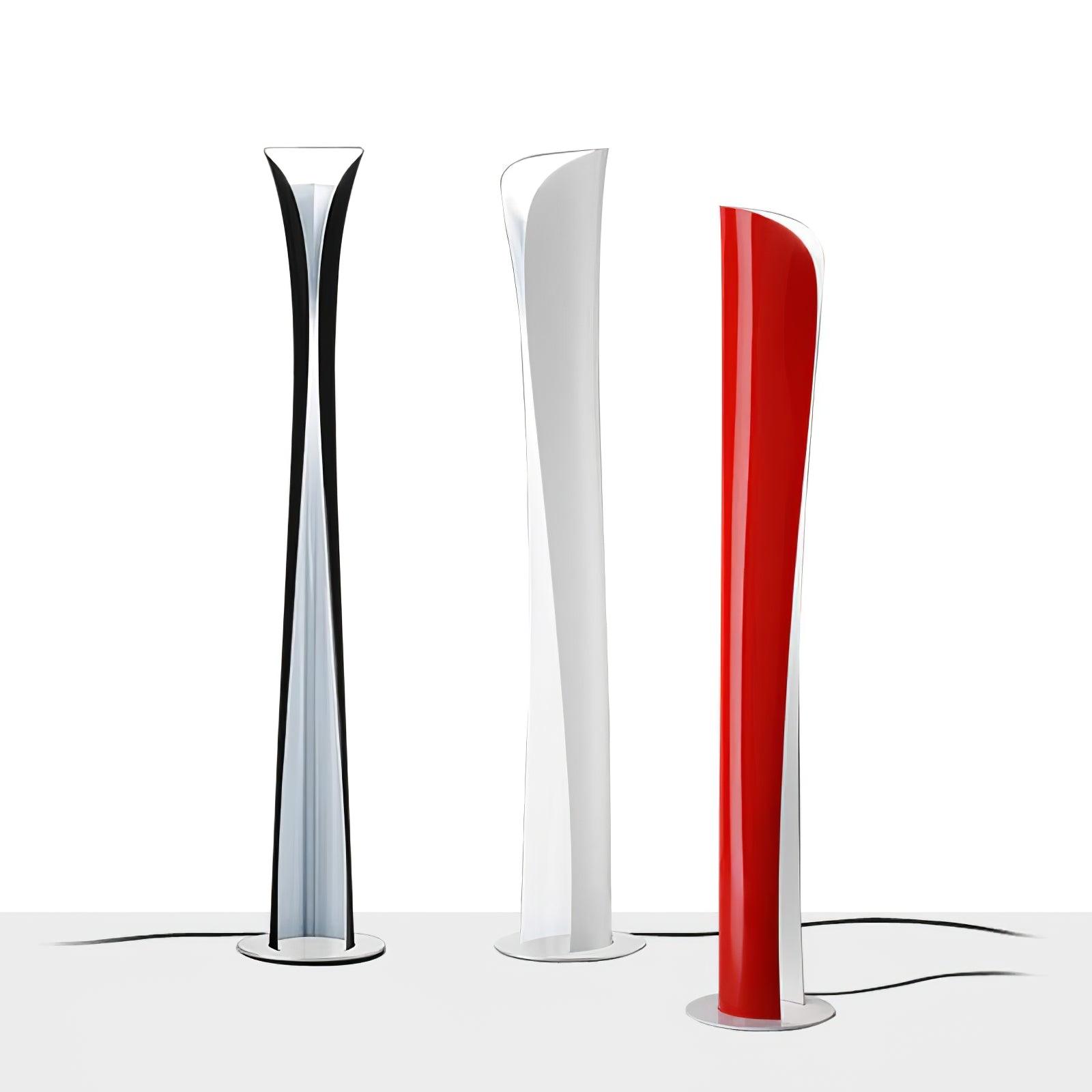 Modern Sculptural Aluminum Torchiere Floor Lamp for Indirect Lighting