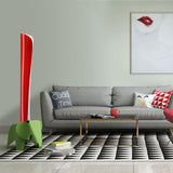 Modern Sculptural Aluminum Torchiere Floor Lamp for Indirect Lighting
