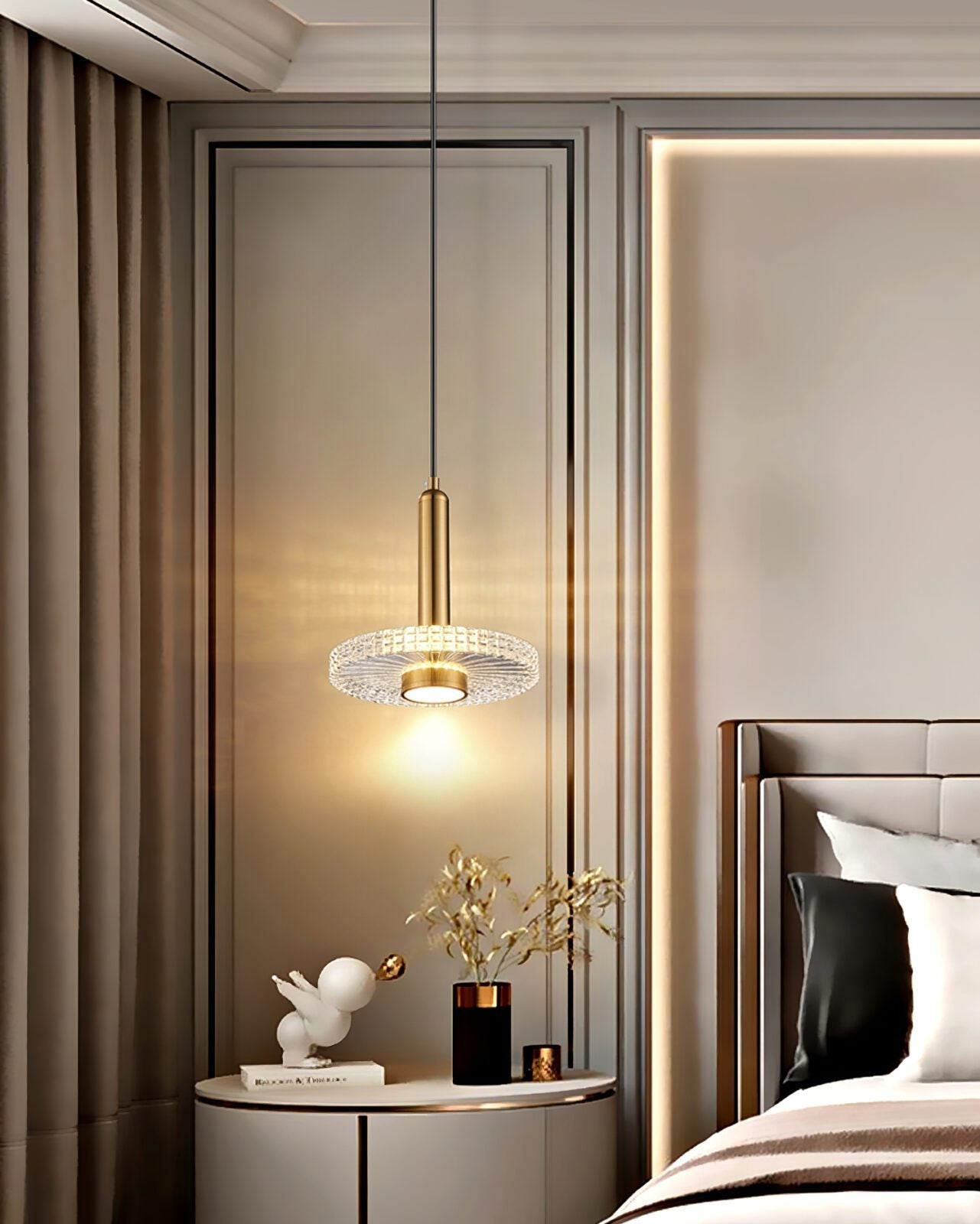 contemporary-gold-led-pendant-light-with-transparent-acrylic-shade-for-modern-home-decor