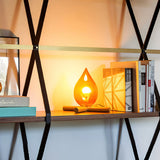 mid-century-campfire-table-lamp-with-orange-glass-shade-and-natural-wood-base