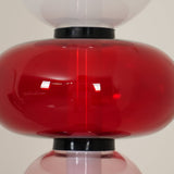Modern Hand Blown Crystal Pebbles Floor Lamp Integrated LED Artistic Glass Lighting