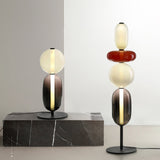 Modern Colorful Candied Glass Pebbles LED Table Lamp for Artful Interior Lighting