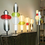 Modern Colorful Candied Glass Pebbles LED Table Lamp for Artful Interior Lighting