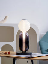 Modern Colorful Candied Glass Pebbles LED Table Lamp for Artful Interior Lighting