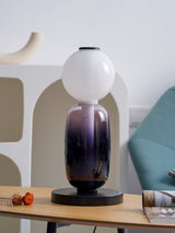 Modern Colorful Candied Glass Pebbles LED Table Lamp for Artful Interior Lighting