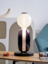 Modern Colorful Candied Glass Pebbles LED Table Lamp for Artful Interior Lighting