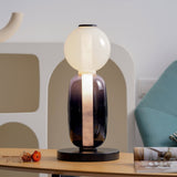 Modern Colorful Candied Glass Pebbles LED Table Lamp for Artful Interior Lighting
