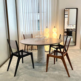 Modern Hand Blown Glass Globe Floor Lamp with Premium Black Marble Base