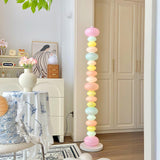 Modern Candy Glass Sphere Floor Lamp with Elegant Marble Base for Ambient Lighting
