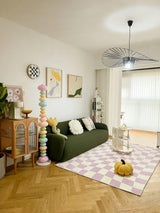 Modern Candy Glass Sphere Floor Lamp with Elegant Marble Base for Ambient Lighting