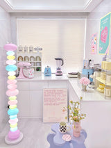 Modern Candy Glass Sphere Floor Lamp with Elegant Marble Base for Ambient Lighting