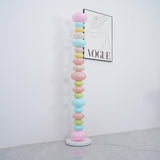 Modern Candy Glass Sphere Floor Lamp with Elegant Marble Base for Ambient Lighting