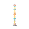 Modern Candy Glass Sphere Floor Lamp with Elegant Marble Base for Ambient Lighting