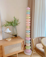 Modern Candy Glass Sphere Floor Lamp with Elegant Marble Base for Ambient Lighting