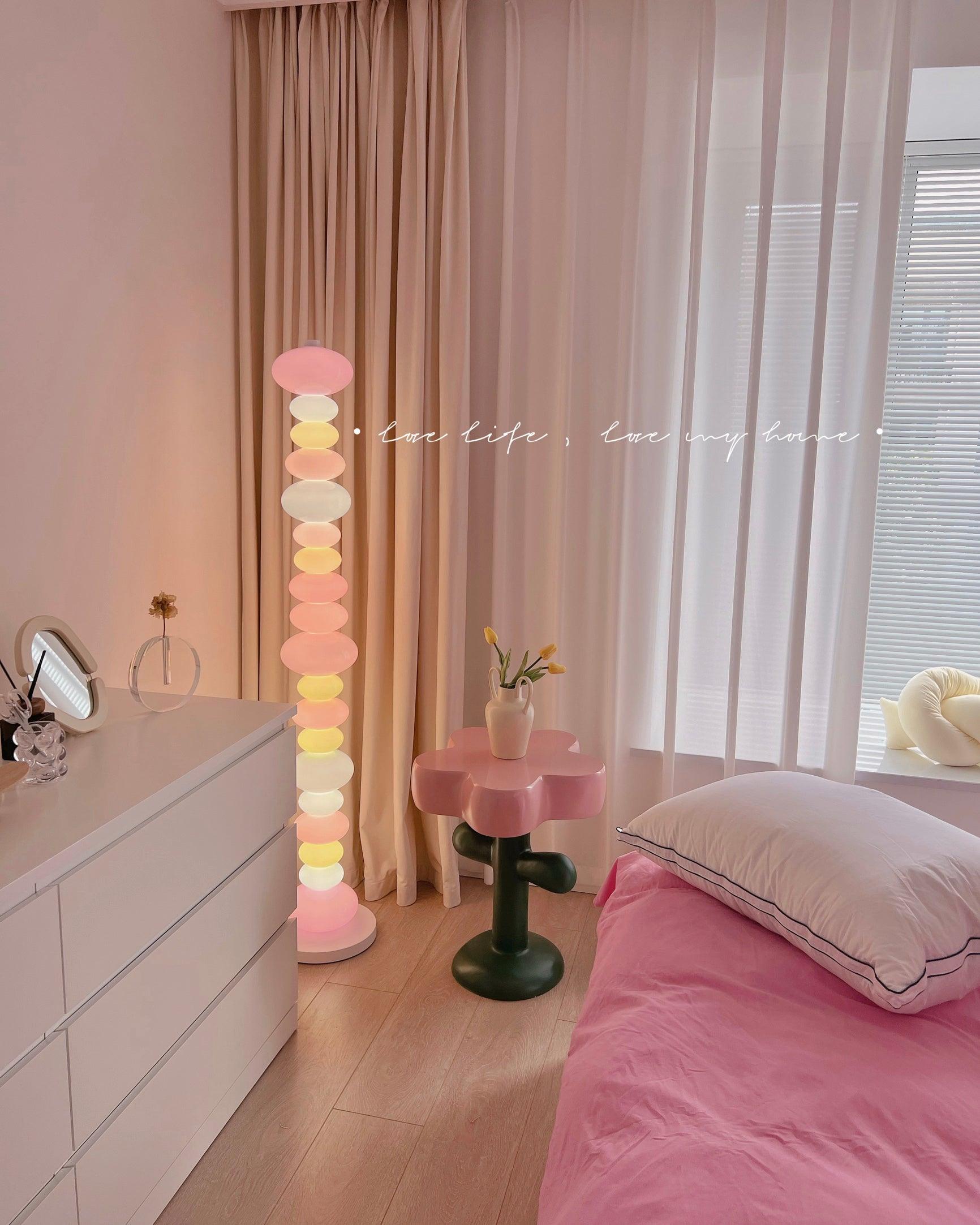 Modern Candy Glass Sphere Floor Lamp with Elegant Marble Base for Ambient Lighting
