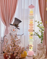 Modern Candy Glass Sphere Floor Lamp with Elegant Marble Base for Ambient Lighting