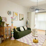 Modern Candy Glass Sphere Floor Lamp with Elegant Marble Base for Ambient Lighting