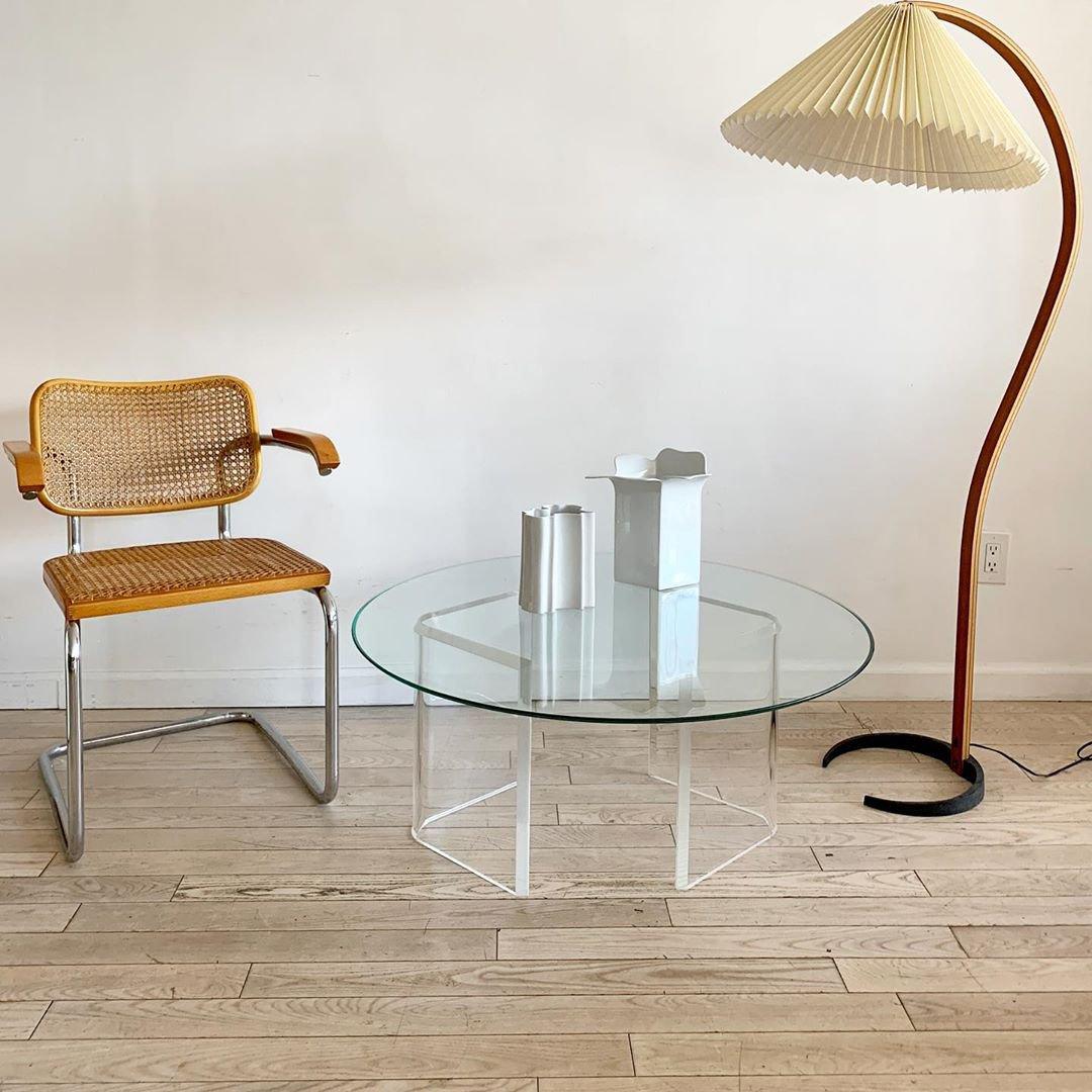 Scandinavian Beech Wood Floor Lamp with Pleated Linen Shade Mid Century Modern Standing Light