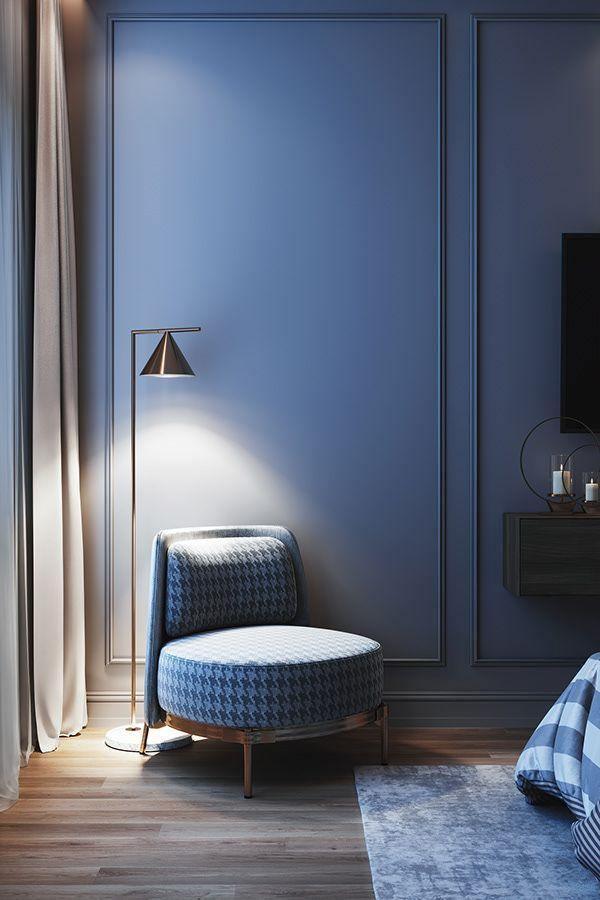 Minimalist Torchiere Floor Lamp with Rotating Cone Shade and Solid Marble Base