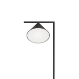 Minimalist Torchiere Floor Lamp with Rotating Cone Shade and Solid Marble Base