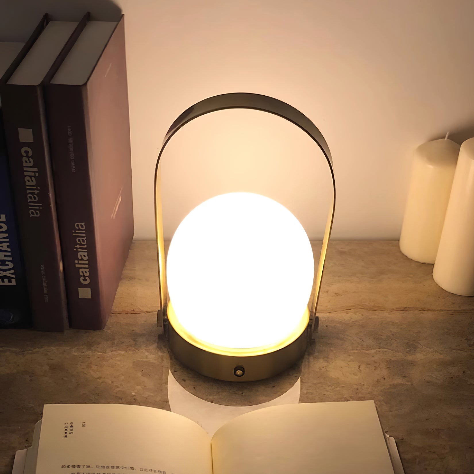 Carrie Portable Rechargeable LED Table Lamp with Built in Battery and Touch Control