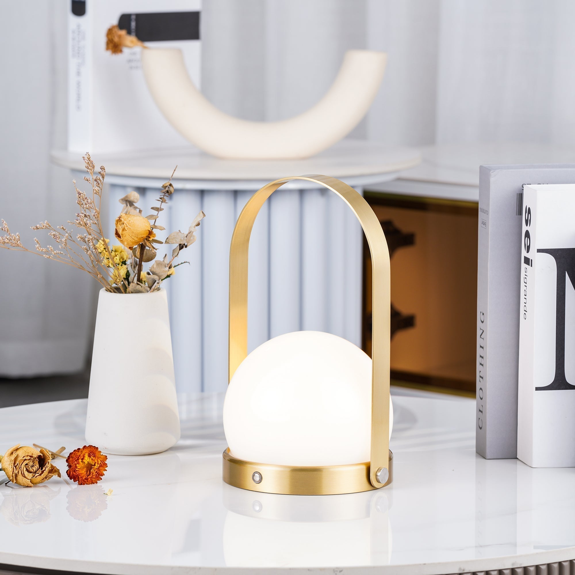 Carrie Portable Rechargeable LED Table Lamp with Built in Battery and Touch Control